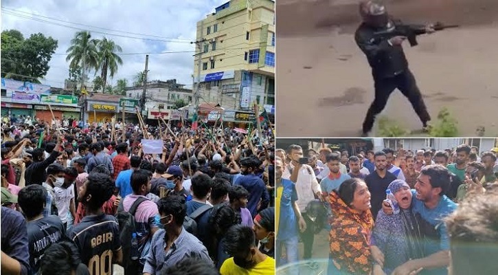 বর্ষার সেই দিনে মহিপালে যেন চলছিল গুলির বর্ষণ